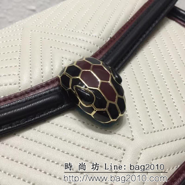 BVLGARI寶格麗 2018專櫃新型蛇頭包 蛇形繡線限定款 Serpenti Forever系列 286628 FYD1071